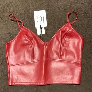 Red Leather Top